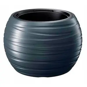 Comparateur de prix : Prosperplast Pot de fleurs 25L avec insert Maze 2en1 rond anthracite