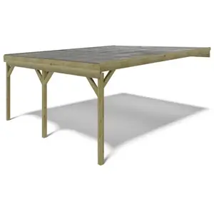 Carport, abri de voiture 5,80x5,06 m - 29 m2 - couverture pvcVendu parcdiscount