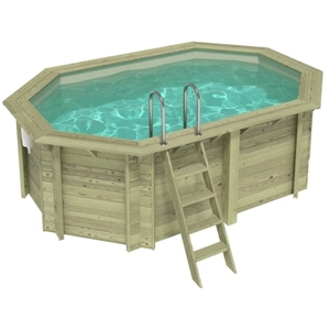 ALTANKA Piscine Nemo 4.3 X 3 - H.1.31 M, Sable, Fixations À Sceller pas cher