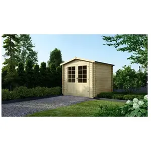 ALTANKA Abri jardin bois - 6.73 m² - 2.65 x 4.13 x 2.23 m - 28 mm DOM521 pas cher