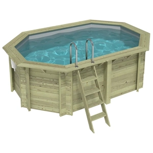 ALTANKA Piscine Nemo 4.3 X 3 - H.1.31 M, Gris Clair, Fixations À Visser pas cher
