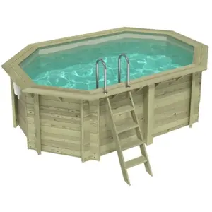 ALTANKA Piscine Nemo 4.3 X 3 - H.1.31 M, Sable, Fixations À Visser pas cher
