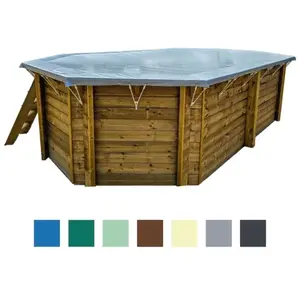 Altanka Bâche d'hiver 7.46 x 4.13 m pour piscine BAS7305 - PLAN305Z pas cher
