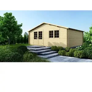 Comparateur de prix : Abri de jardin en bois - 30m2 - 6x5m - Ep. 40mm - Couleur: naturel
