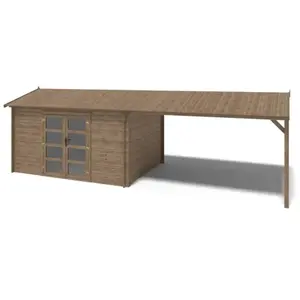 Altanka - Abri de jardin en bois 4x3 m avec extension de 4x2,76 m - ... pas cher