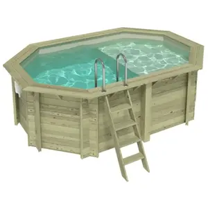 ALTANKA Piscine Nemo 4.3 X 3 H.1.31 M Avec Plage, Sable, Cadre En Mé... pas cher
