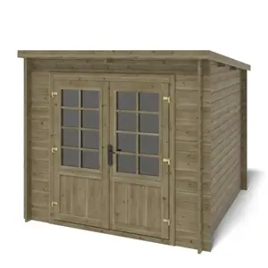 Altanka - Abri de jardin en bois - 6,25m2 - 2,50x2,50m - Traité - Ep. ... pas cher