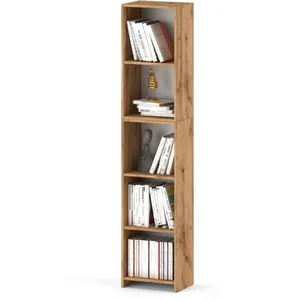 STIV Bibliothèque de bureau chêne Wotan 40 CM jouets classeurs loft en bois pas cher