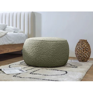 Accueil Séjour Fauteuil & pouf Bobochic Pouf rond merinos Vert pas cher