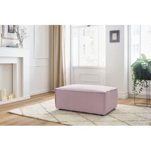 Pouf BOBOCHIC - Pouf compact NIHAD velours côtelé VioletVendu parbobochic-paris