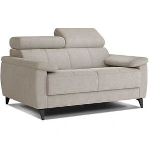 Courtois Laville Canapé droit 2 places tissu beige pas cher