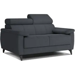 Courtois Laville Canapé droit 2 places tissu graphite pas cher