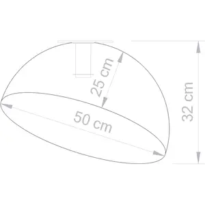 SIGMA Plafonnier Sfera, Ø 50 cm, blanc/doré pas cher