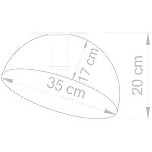SIGMA Plafonnier Sfera, Ø 35 cm, blanc/doré pas cher