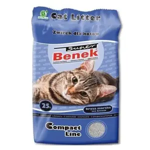Litière Super Benek Compact, senteur brise marine pour chat - 25 LVendu parzooplus