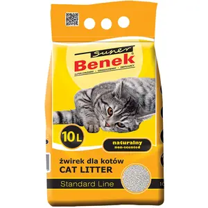 Comparateur de prix : Litière Super Benek Natural pour chat - 10 L (environ 8,3 kg)