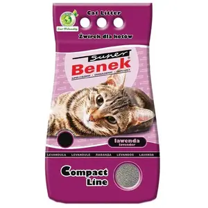 Merkloos / Sans marque Litière Super Benek Compact Lavande pour chat - 25 LVendu parzooplus