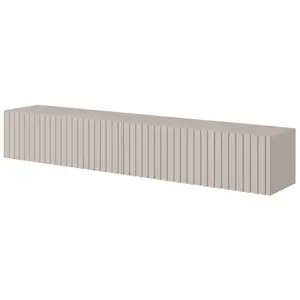SELSEY Meuble TV - TELIRE - 175 cm - couleur gris-beige pas cher