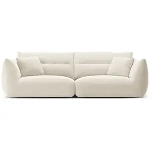 CXL BY CHRISTIAN LACROIX Canapé modulable "Maurie" 4 places en chenille ivoire TU pas cher