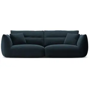 CXL BY CHRISTIAN LACROIX Canapé modulable "Maurie" 4 places en chenille bleu marine TU