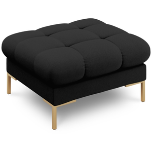 Comparateur de prix : COSMOPOLITAN DESIGN Pouf "Bali" en tissu structurel noir TU