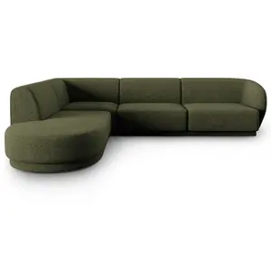 Comparateur de prix : CXL by Christian Lacroix Canapé d'angle gauche 5 places en tissu chenille vert chiné