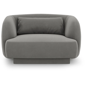 Comparateur de prix : Fauteuil tulum en velours gris clair COS_ARM_51_F1_TULUM3