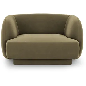 Micadoni Home Fauteuils en tissu velours vert