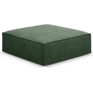 Mazzini Sofas - Pouf Vanda vert bouteille - 100x80x36 cm OS