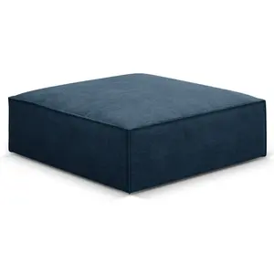 Mazzini Sofas - Pouf Vanda bleu roi - 100x80x36 cm OS