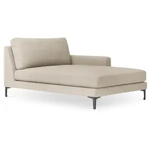 Mazzini Sofas - Chaise Longue Droite Venus beige - 160x104x90 cm OS pas cher