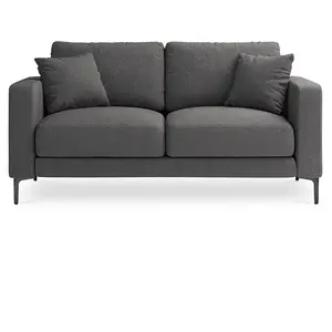 Mazzini Sofas - Canapé Venus 2 Places gris foncé - 158x92x90 cm OS pas cher