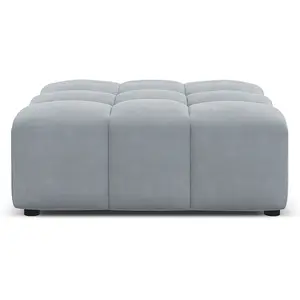 Comparateur de prix : CXL by Christian Lacroix Pouf en tissu velours bleu clair