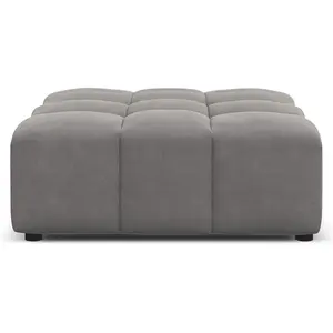 Comparateur de prix : CXL by Christian Lacroix Pouf en tissu velours gris clair
