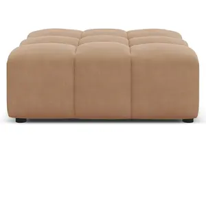 Comparateur de prix : CXL by Christian Lacroix Pouf en tissu velours beige foncé