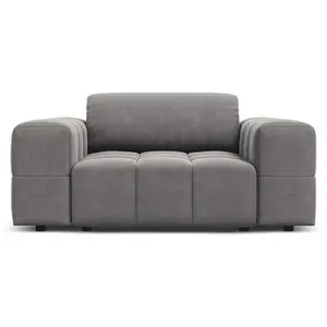 Comparateur de prix : CXL by Christian Lacroix Fauteuil en tissu velours gris clair