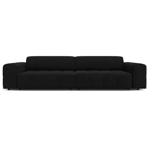 CXL by Christian Lacroix Canapé 4 places en tissu velours noir pas cher