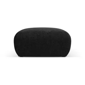 Maison Héritage - Pouf Theo 1 Place noir - 75x75x36 cm OS