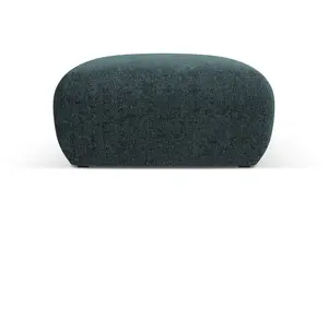Maison Héritage - Pouf Theo 1 Place pétrole - 75x75x36 cm OS