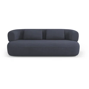 Micadoni Home Canapé 3 places en tissu bouclé bleu foncé pas cher