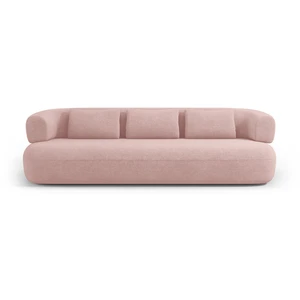 Micadoni Home Canapé 4 places en tissu bouclé rose poudré pas cher