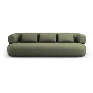 Micadoni Home Canapé 4 places en tissu chenille vert pas cher