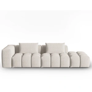 CXL by Christian Lacroix Canapé modulable droit 3 places en tissu structurel beige pas cher