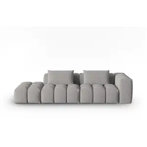 CXL by Christian Lacroix Canapé modulable gauche 3 places en tissu structurel beige foncé pas cher