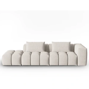 CXL by Christian Lacroix Canapé modulable gauche 3 places en tissu structurel beige pas cher
