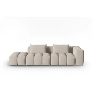 CXL by Christian Lacroix Canapé modulable gauche 3 places en tissu structurel le sable