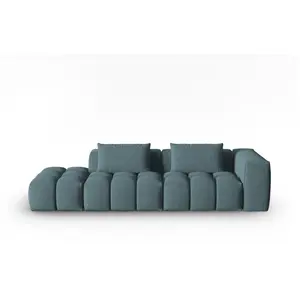 CXL by Christian Lacroix Canapé modulable gauche 3 places en tissu structurel bleu clair pas cher