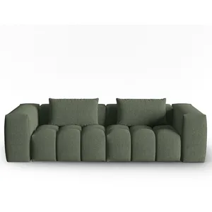 CXL by Christian Lacroix Canapé modulable 3 places en tissu structurel vert olive foncé pas cher