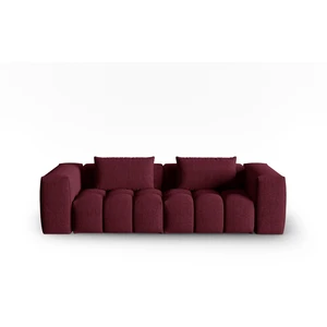 CXL by Christian Lacroix Canapé modulable 3 places en tissu structurel bordeaux pas cher