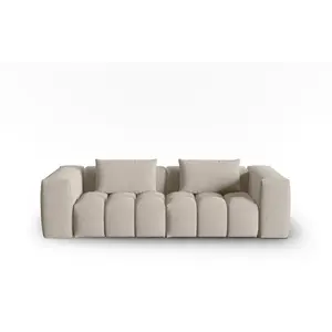 CXL by Christian Lacroix Canapé modulable 3 places en tissu structurel le sable pas cher